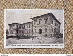 Grottammare Nel 1913 Nuovo Edificio Scolastico Arch.Pilotti Ascoli Piceno Marche - Autres & Non Classés