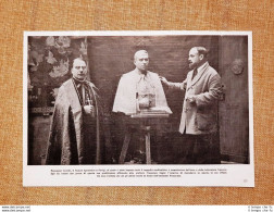 Monsignor Ceretti Nel 1926 Mentre Posa Per Proprio Busto Dello Scultore F. Cogné - Other & Unclassified