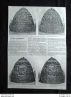 La Tiara Di Saitaferne, Dell'artista Israel Rouchomovski Stampa Del 1903 - Andere & Zonder Classificatie