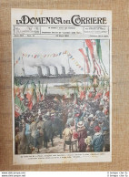 Copertina La Domenica Del Corriere 23 Marzo 1924 Fiume V.Emanuele III Di Savoia - Other & Unclassified