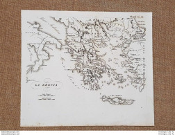 Grecia Stadi Olimpici E Leghe Francia Atlante Istorico Leonardo Cacciatore 1831 - Mapas Geográficas