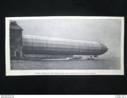 L'aerostato Dirigibile Del Conte Zeppelin. Lago Di Costanza Stampa Del 1905 - Altri & Non Classificati