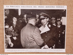 Roma Nel 1937 Primo Ministro Tedesco Hermann Goering E Duce Benito  Mussolini - Other & Unclassified