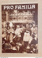 Copertina Pro Familia Del 1938 Milano IV Centenario San Carlo Borromeo Salotti - Altri & Non Classificati