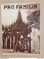 Copertina Pro Familia Del 1938 Birmania Bonzi Buddisti All'erta Verso Musulmani - Autres & Non Classés