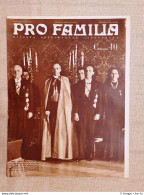 Copertina Pro Familia 1938 Vaticano Card. Pacelli E Imredi E De Kanya D'Ungheria - Otros & Sin Clasificación