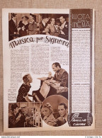 Film Musica Per Signora La Miniera Maledetta Illustrazione Di Cinema Anno 1938 - Other & Unclassified