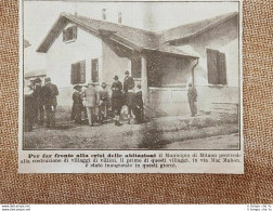 Milano 1919 Crisi Delle Abitazioni Inaugurazione Villaggio Villini Via Mac Mahon - Andere & Zonder Classificatie