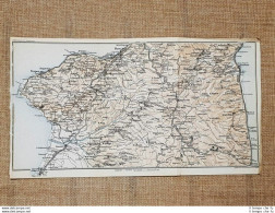 Carta Geografica O Mappa Del 1937 Pizzo Tropea Soverato Laureana Calabria T.C.I. - Cartes Géographiques