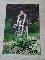 Signé Cyclisme Cycling Ciclismo Ciclista Wielrennen Radfahren SALMON BENOIT (Collstrop-Lystrex 1996) - Radsport