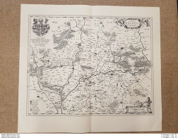 Carta Geografica O Mappa Ducatus Silesiae Wolanus Anno 1596 Di Blaeu Ristampa - Cartes Géographiques