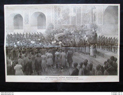 Il Funerale Dello Scia Di Persia Mozaffer-Eddine Stampa Del 1907 - Autres & Non Classés