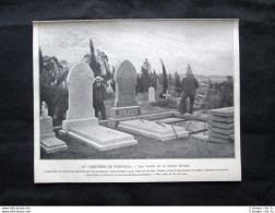 Cimitero Di Pretoria, In Sudafrica: Tombe Della Famiglia Kruger Stampa Del 1905 - Sonstige & Ohne Zuordnung