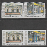 Grece N° 1726 à 1729 ** Europa 1990 Batiments Postaux - Unused Stamps
