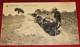 MILITARIA - ARMEE BELGE -  Tirailleurs Dans La Tranchée - Autres & Non Classés