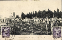 CPA Saloniki Griechenland, Türkischer Friedhof, 1917 - Griechenland