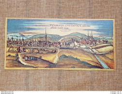 Veduta Della Città  Fulda Assia Germania Anno 1572 Braun E Hogenberg Ristampa - Cartes Géographiques