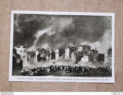 L'incendio Di San Marcuola Quadro Di Francesco Guardi Stampa Del 1930 - Autres & Non Classés