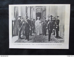 Alfonso XIII Di Spagna,costume Di Treize Dell'ordine Di Santiago Stampa Del 1907 - Altri & Non Classificati
