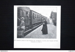 La Signora Humbert Prende Il Treno Omnibus Stampa Del 1906 - Andere & Zonder Classificatie