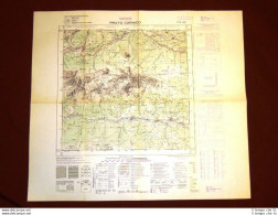 Grande Carta Topografica Prato Carnico Udine Friuli Dettagliatissima I.G.M. - Geographical Maps