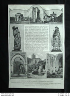 La Certosa Da Val Benite A Villeneuve-lez-Avignon Stampa Del 1903 - Autres & Non Classés