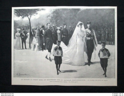Matrimonio Del Principe Mirko Del Montenegro E Di Nathalie Constantinovitch 1902 - Other & Unclassified