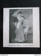 Vallet-Bisson  -  Ritratto Di Madame S. Stampa Del 1907 - Andere & Zonder Classificatie