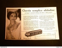 Pubblicità D'Epoca Per Collezionisti Dentifricio Colgate's Ribbon Dental Cream - Otros & Sin Clasificación