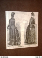 Moda E Costume In Italia Nel 1884 Abito Elegante Per Signora - Avant 1900