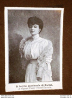 Delitto Passionale A Parma Nel 1908 La Signora Fanny Franzi-Zaccaria - Otros & Sin Clasificación