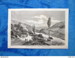 Gravure Année 1861 - Vallée De La Moselle + Varangeville-Saint-Nicolas (France) - Avant 1900