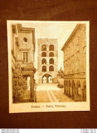 Incisione Del 1891 Como, Porta Vittoria - Lombardia - Avant 1900