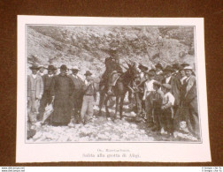 Salita Alla Grotta Di Aligi Nel 1909 - Otros & Sin Clasificación