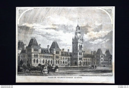 Parlamento Di Ottawa + La Natività, Dipinto Di Luini Incisione Del 1871 - Avant 1900