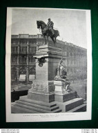 Milano 1895, Il Monumento Di Garibaldi, Di E. Ximenes E A. Guidini - Avant 1900