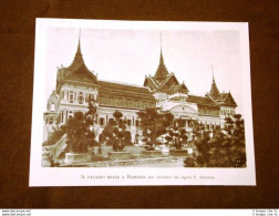 Bangkok Nel 1899 Palazzo Reale Thailandia - Before 1900