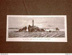 Il Faro Della Baia Di San Giusto Nel 1875 Cornovaglia - Avant 1900