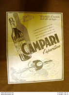 Pubblicità Del 1940 Liquore Bitter Campari Aperitivo Davide Campari & Co. Milano - Autres & Non Classés