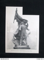 Monumento Al Colonello Di Villabois Mereuil, Di Raoul Verlet Stampa Del 1902 - Other & Unclassified