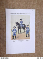 Uniformi Dei Finanzieri Regno Italico 1805 Sergente Tenente Guardia Di Finanza - Otros & Sin Clasificación