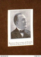 Senatore Salvatore Barzilai 1920 Trieste, 7 Maggio 1860 – Roma, 5 Gennaio 1939 - Other & Unclassified