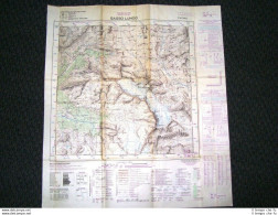 Grande Carta Topografica Sassolungo O Langkofel Bolzano Dettagliatissima I.G.M - Geographical Maps