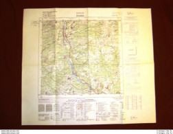 Grande Carta Topografica Ovaro O Davar Udine Friuli Dettagliatissima I.G.M. - Geographical Maps