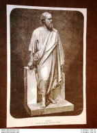 Socrate Statua In Marmo Di Pietro Magni - Avant 1900