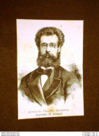 Deputato Nel 1880 Avvocato Giacomo Balestra Di Anagni - Before 1900