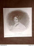 Frances Anne Kemble Detta Fanny 1809 – 1893 Attrice Teatrale Stampa Del 1888 - Before 1900