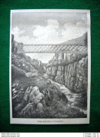 1882 - Ferrovia Gottardo, Ponte Sulla Reuss Di Goschenen - Avant 1900