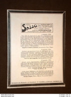 Pubblicità D'Epoca Del 1903 Olio Sasso Medicinale Contro La Stitichezza - Autres & Non Classés