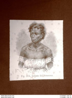 In America Nel 1883 Donna Indiana Dell'Amazzone Indiani - Avant 1900